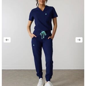 DEMI RE-GARDE™ - MODERN NAVY - Jogger Scrub Pants - SILVADUR™ Medium